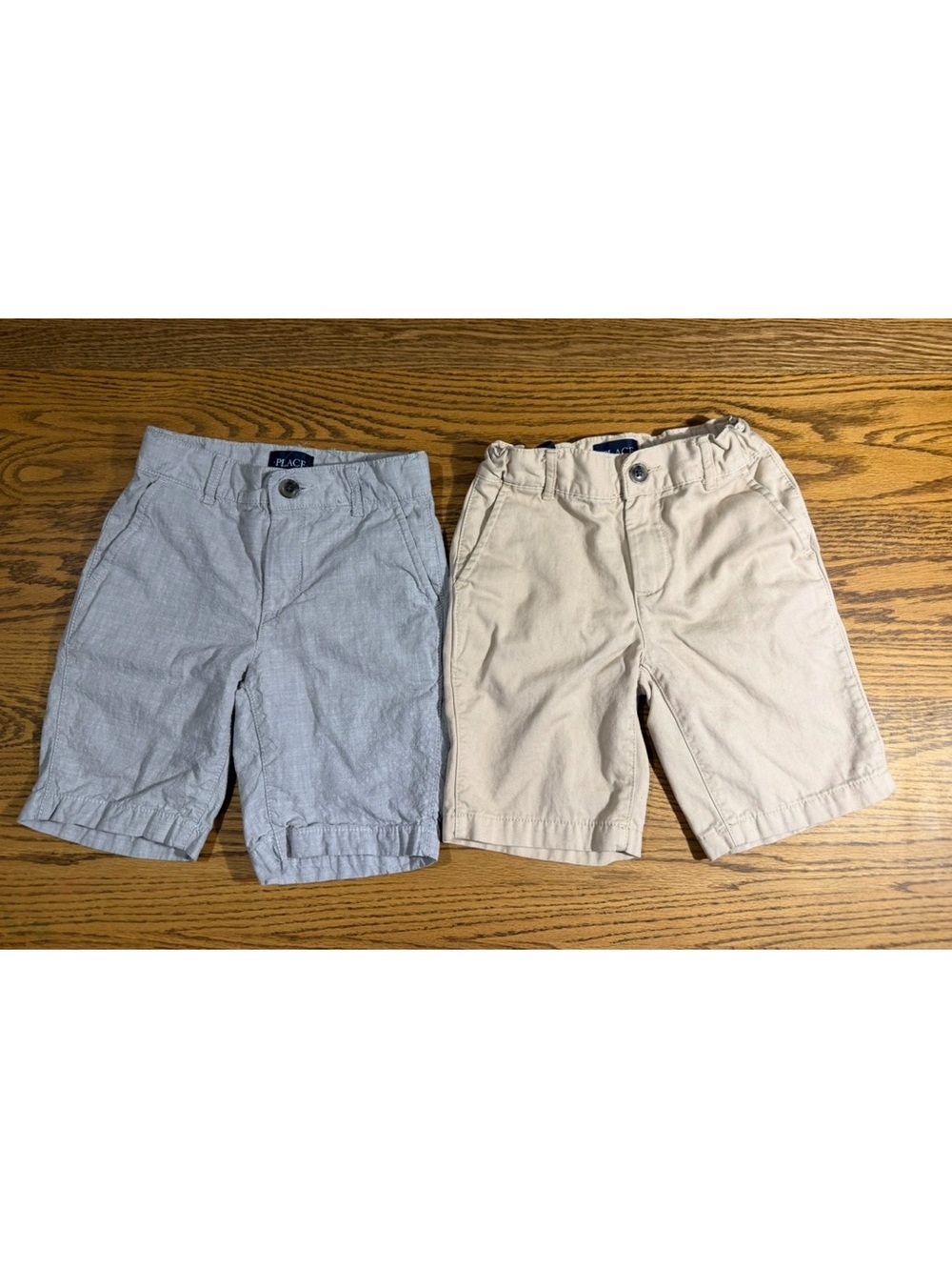 The Children's Place Khaki and Light Gray Boys' Shorts Duo